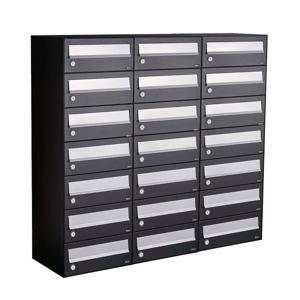 Allux Hive Set 3-Breed, 7-Hoog Zwart - 40030070_3x7