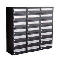 Allux Hive Set 3-Breed, 7-Hoog Zwart - 40030070_3x7
