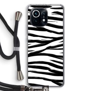 Zebra pattern: Xiaomi Mi 11 Transparant Hoesje met koord