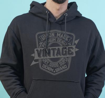 Vintage vakbond mannelijk hoodie