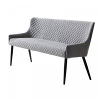 Nordic Home Milly eetkamerbank velvet - grijs