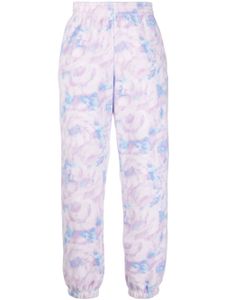 Martine Rose pantalon de jogging texturé à fleurs - Violet