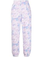 Martine Rose pantalon de jogging texturé à fleurs - Violet - thumbnail