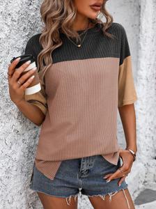 Color Block Casual Cotton Shirt