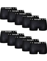 Gianvaglia 10-pak dames boxershorts katoen - dames shorts - Black - Zwarte multipack dames onderbroeken - Vrouwen ondergoed voordeelverpakking