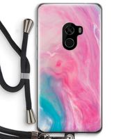 Roze explosie: Xiaomi Mi Mix 2 Transparant Hoesje met koord