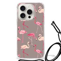 iPhone 15 Pro Case Anti-shock Flamingo