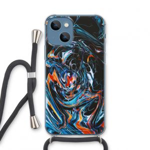 Black Unicorn: iPhone 13 mini Transparant Hoesje met koord
