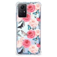 Xiaomi Redmi Note 12s Case Butterfly Roses