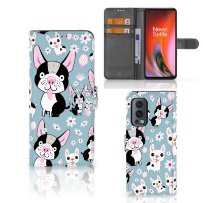OnePlus Nord 2 5G | Telefoonhoesje | Met pasjeshouder | Hondjes