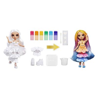 MGA Entertainment Rainbow high watercolor & create-modepop - bruine ogen