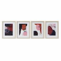 Schilderij DKD Home Decor Abstract Modern (35 x 2 x 45 cm) (4 Stuks)