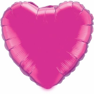 Folie ballon hart fuchsia 52 cm - Ballonnen