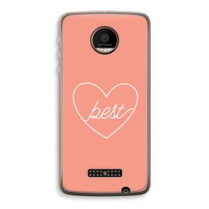 Best heart: Motorola Moto Z Force Transparant Hoesje