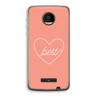 Best heart: Motorola Moto Z Force Transparant Hoesje