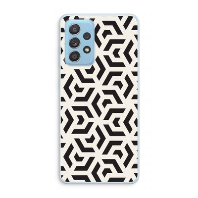 Crazy pattern: Samsung Galaxy A73 Transparant Hoesje