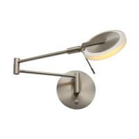 Steinhauer Led wand leeslampTuround 10w - 2700K - 62cm RVS helder glas - 2733ST