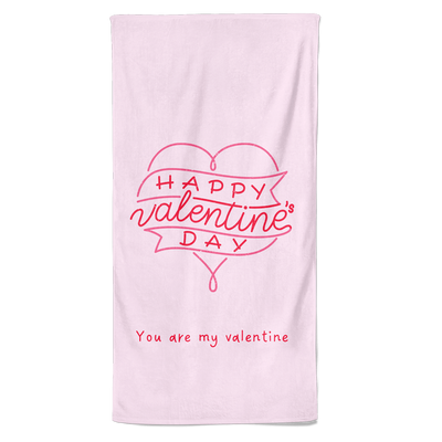 Valentijn handdoek Happy Valentine&apos;s day - Pillow Buddies