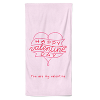 Valentijn handdoek Happy Valentine&apos;s day - Pillow Buddies