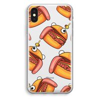 Hamburger: iPhone X Transparant Hoesje Hamburger: iPhone X Transparant Hoesje