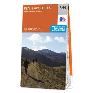 Wandelkaart - Topografische kaart 344 OS Explorer Map Pentland Hills |