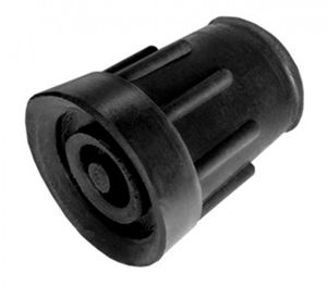 Kruk- en stokdoppen 19mm zwart