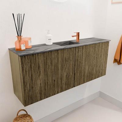 Toiletmeubel Mondiaz Joya Dlux | 100 cm | Meubelkleur Dusk | Faye wastafel Sombra Wasbak Midden | 1 kraangat