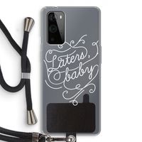 Laters, baby: OnePlus 9 Pro Transparant Hoesje met koord