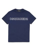 DSQUARED2 KIDS t-shirt en coton à logo imprimé - Bleu - thumbnail