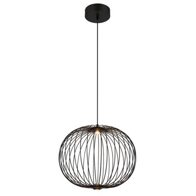 Globo Zwarte hanglampGalway enkel kooi Ø 50cm - 15652H1