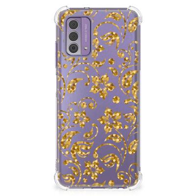 Nokia G42 Case Gouden Bloemen Nokia G42 Case Gouden Bloemen