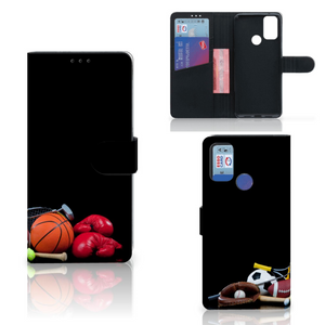 Alcatel 1S (2021) Wallet Case met Pasjes Sports