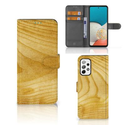 Samsung Galaxy A73 5G | Book Style Case | Licht Hout
