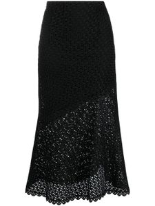 Dorothee Schumacher Graphic Performance macramé midi skirt - Noir