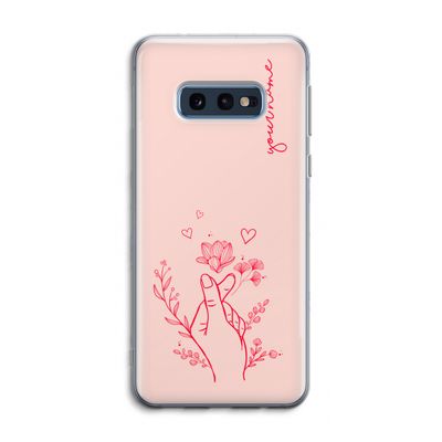 Giving Flowers: Samsung Galaxy S10e Transparant Hoesje