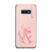 Giving Flowers: Samsung Galaxy S10e Transparant Hoesje