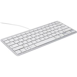 R-GO Tools Compact Toetsenbord USB QWERTY, Engels Wit Ergonomisch