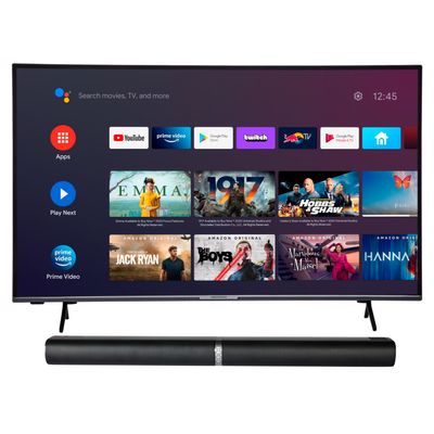BundelDEAL ! LIFE® X14320 43 inch Ultra HD Android Smart-TV & P61202 Bluetooth Soundbar