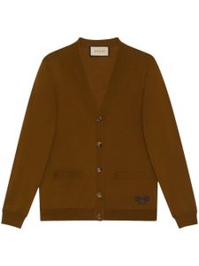 Gucci cardigan en laine à détail Horsebit - Vert