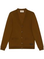 Gucci cardigan en laine à détail Horsebit - Vert