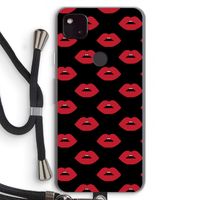 Lips: Pixel 4a 5G Transparant Hoesje met koord