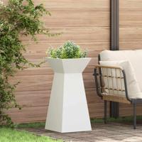 Pilaar Plantenbak Wit 35 x 35 x 73 cm Staal