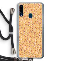 Camouflage: Samsung Galaxy A20s Transparant Hoesje met koord