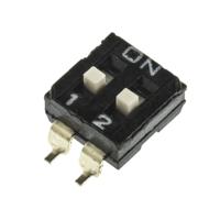 Omron A6S-2104-H DIP-schakelaar Aantal polen 2 SMD 1 stuk(s) Bag