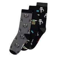 Star Wars: The Mandalorian Socks 3-Pack Three Icons 39-42 - thumbnail