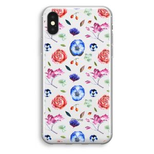 Bloemetjes: iPhone X Transparant Hoesje