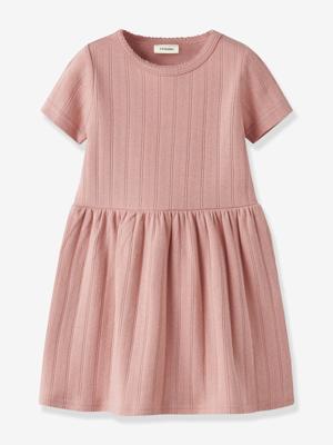 Jurk meisjes LIL'ATELIER MINI korte mouwen oudroze