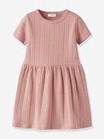 Jurk meisjes LIL'ATELIER MINI korte mouwen oudroze