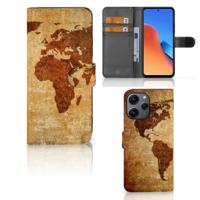 Xiaomi Redmi 12 | Flip Cover | Wereldkaart