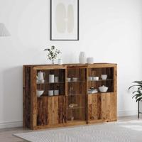 Dressoir Oud hout 162 x 37 x 100 cm Bewerkt hout